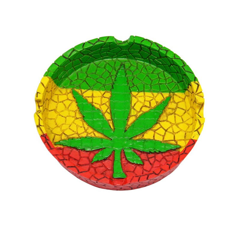 Multi Colored Leaf Ashtray